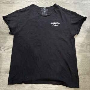 Lurking Class by Sketchy Tank Black Front Short Sleeve T Shirt size Large